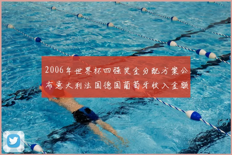 2006年世界杯四强奖金分配方案公布意大利法国德国葡萄牙收入金额